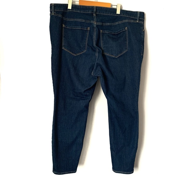 Dark Blue Old Navy High Rise Super Skinny Jeans Ladies 22 Short - Picture 3 of 8